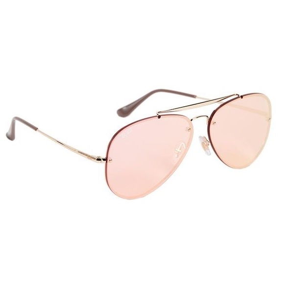 Ray Ban BLAZE Aviator Pink Mirrored Lens Gold Frame DISCONTINUED - Picture 6 of 9